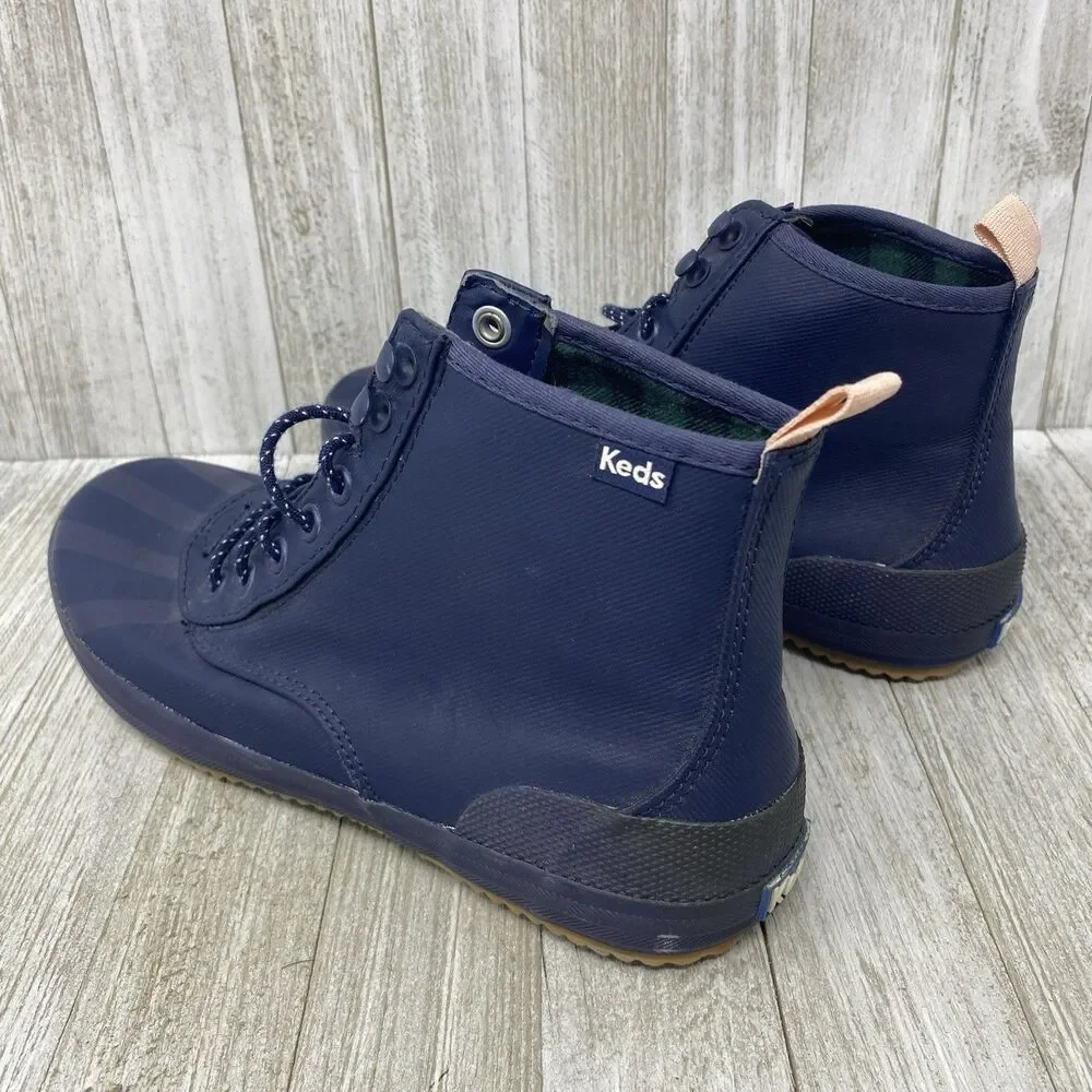 Keds Scout Splash Rain Boots Navy Blue Shoes - Women | Color: Blue/Pink Size 7 - Picture 3 of 9